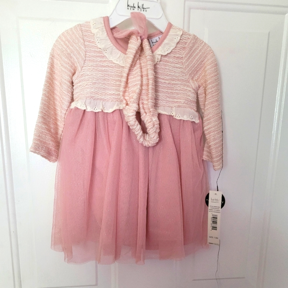Nicole Miller Baby Girl Dress 12M